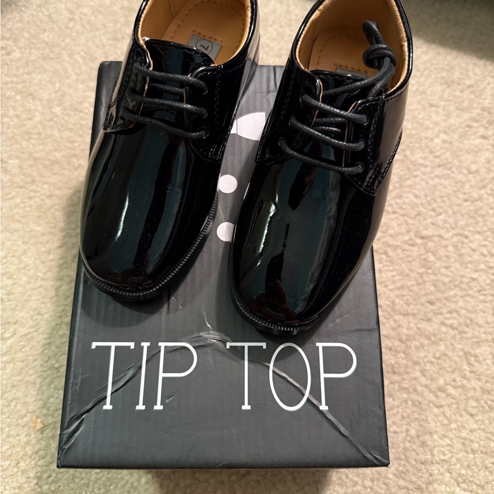 Tip Top Kids Black Dress Shoes